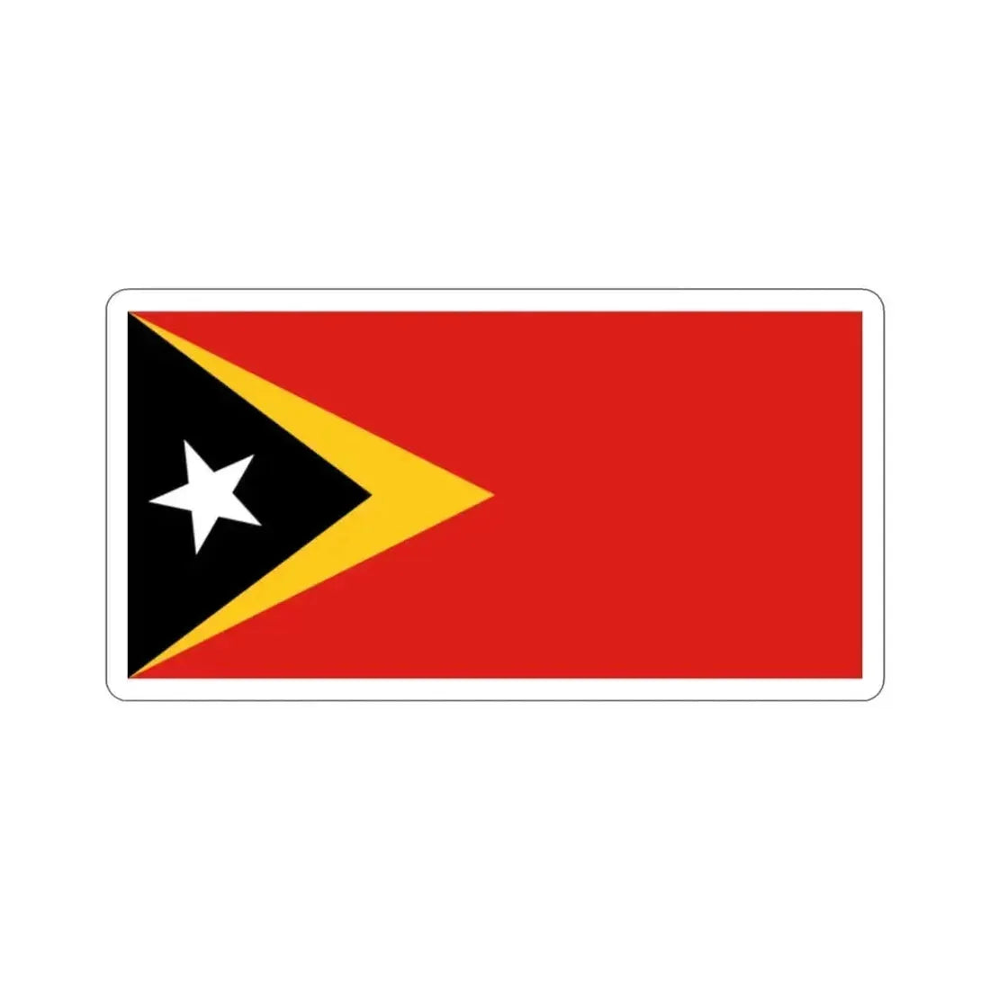 Flag of East Timor STICKER Vinyl Die-Cut Decal 2 Inch - The Sticker Space