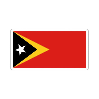 Flag of East Timor STICKER Vinyl Die-Cut Decal 4 Inch - The Sticker Space