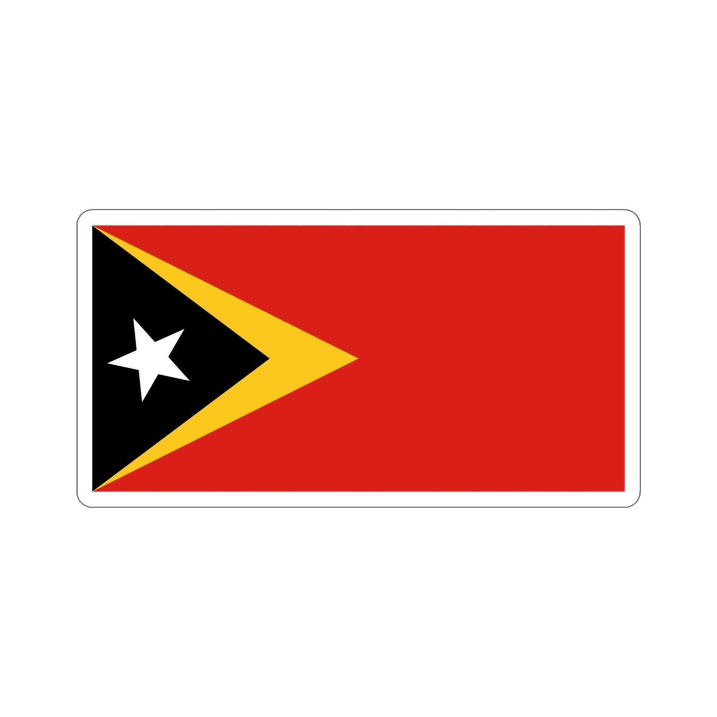 Flag of East Timor STICKER Vinyl Die-Cut Decal-5 Inch-The Sticker Space