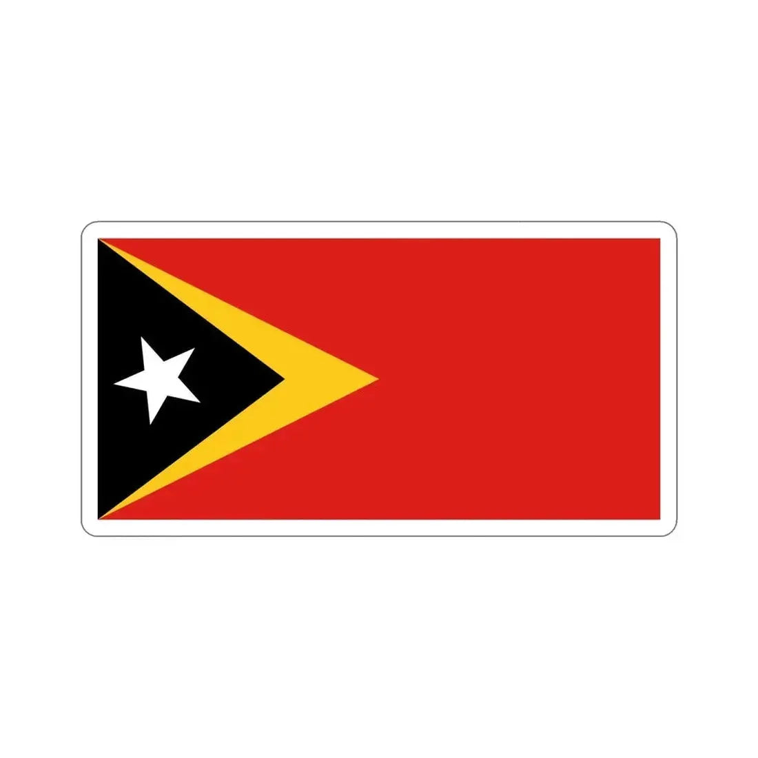 Flag of East Timor STICKER Vinyl Die-Cut Decal - The Sticker Space
