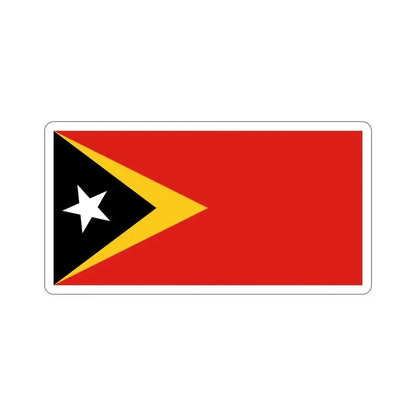 Flag of East Timor STICKER Vinyl Die-Cut Decal - The Sticker Space