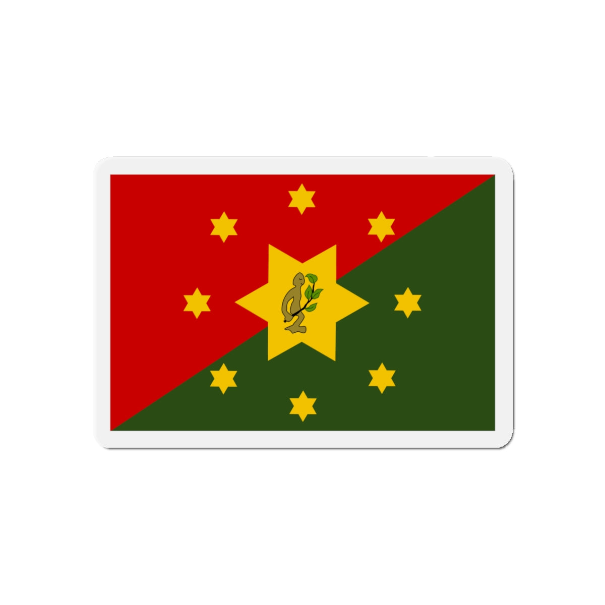 Flag of Eastern Highlands Papa New Guinea - Die-Cut Magnet-5" x 5"-The Sticker Space