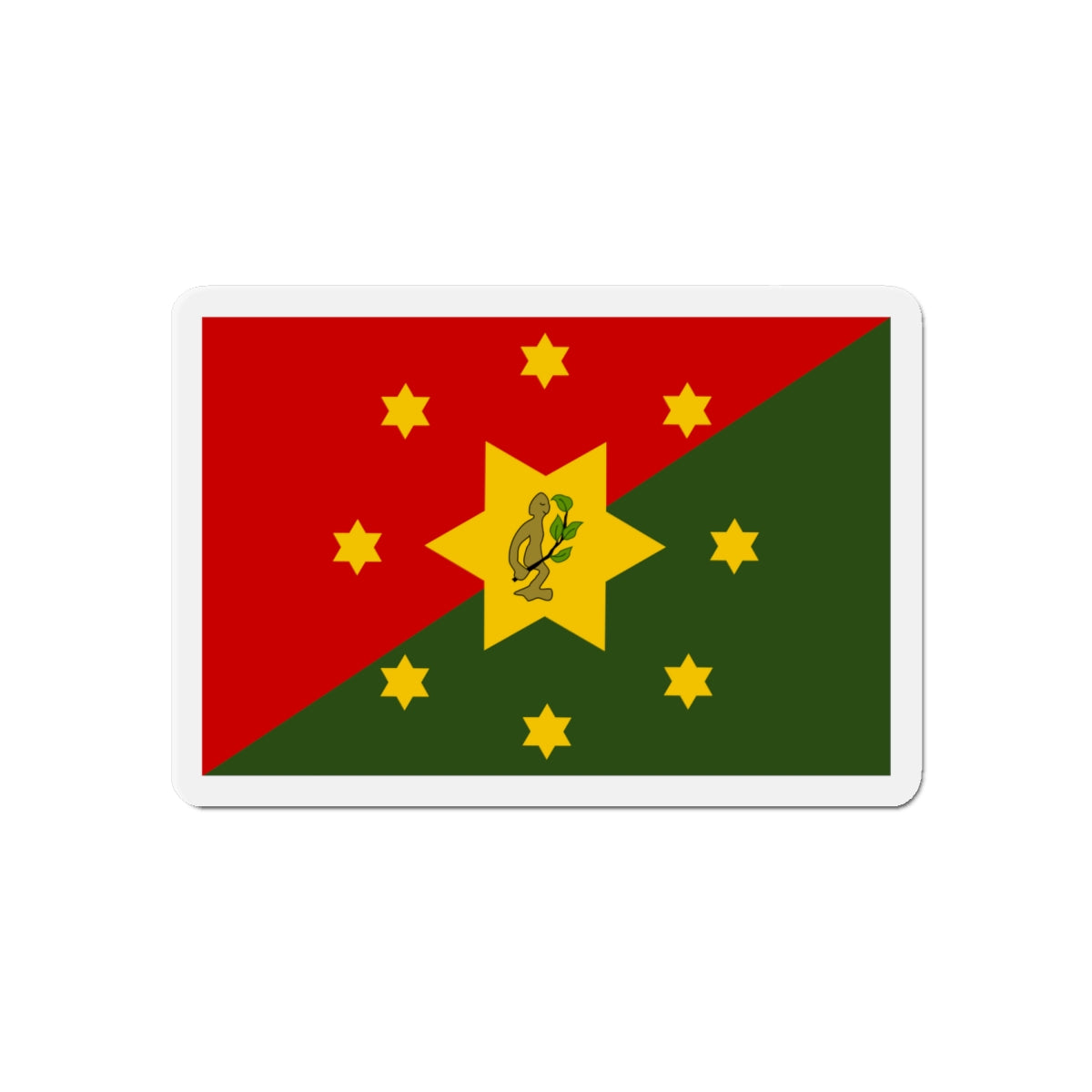 Flag of Eastern Highlands Papa New Guinea - Die-Cut Magnet-6 × 6"-The Sticker Space