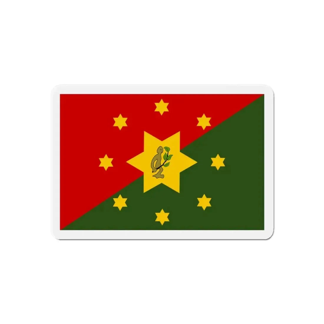 Flag of Eastern Highlands Papa New Guinea - Refrigerator Magnet 6 Inch - The Sticker Space