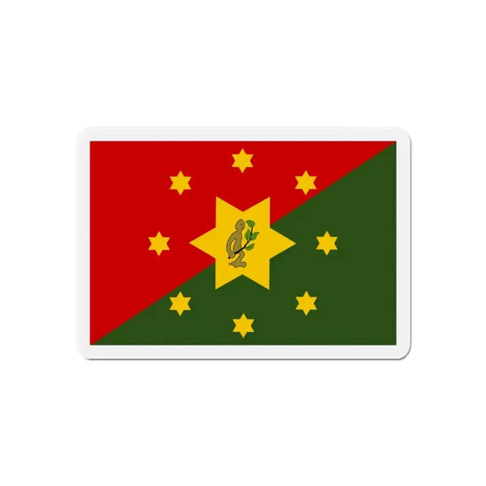 Flag of Eastern Highlands Papa New Guinea - Refrigerator Magnet 6 Inch - The Sticker Space