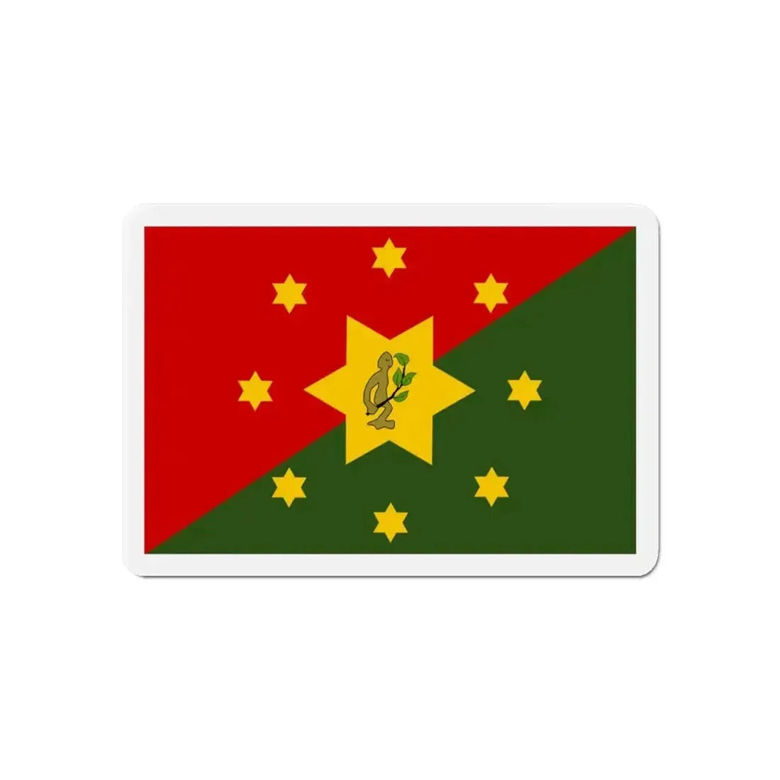 Flag of Eastern Highlands Papa New Guinea - Refrigerator Magnet - The Sticker Space