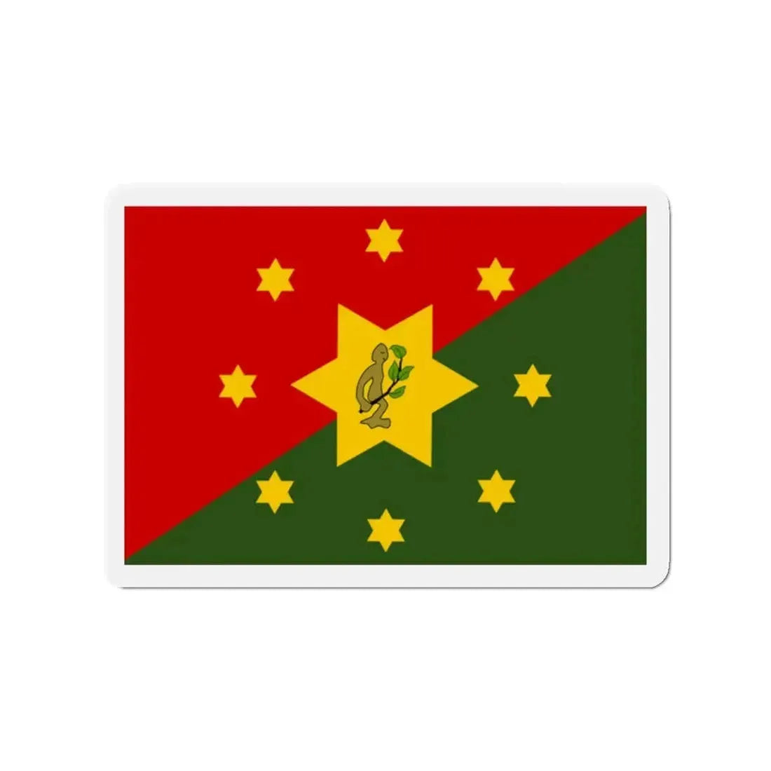 Flag of Eastern Highlands Papa New Guinea - Refrigerator Magnet - The Sticker Space