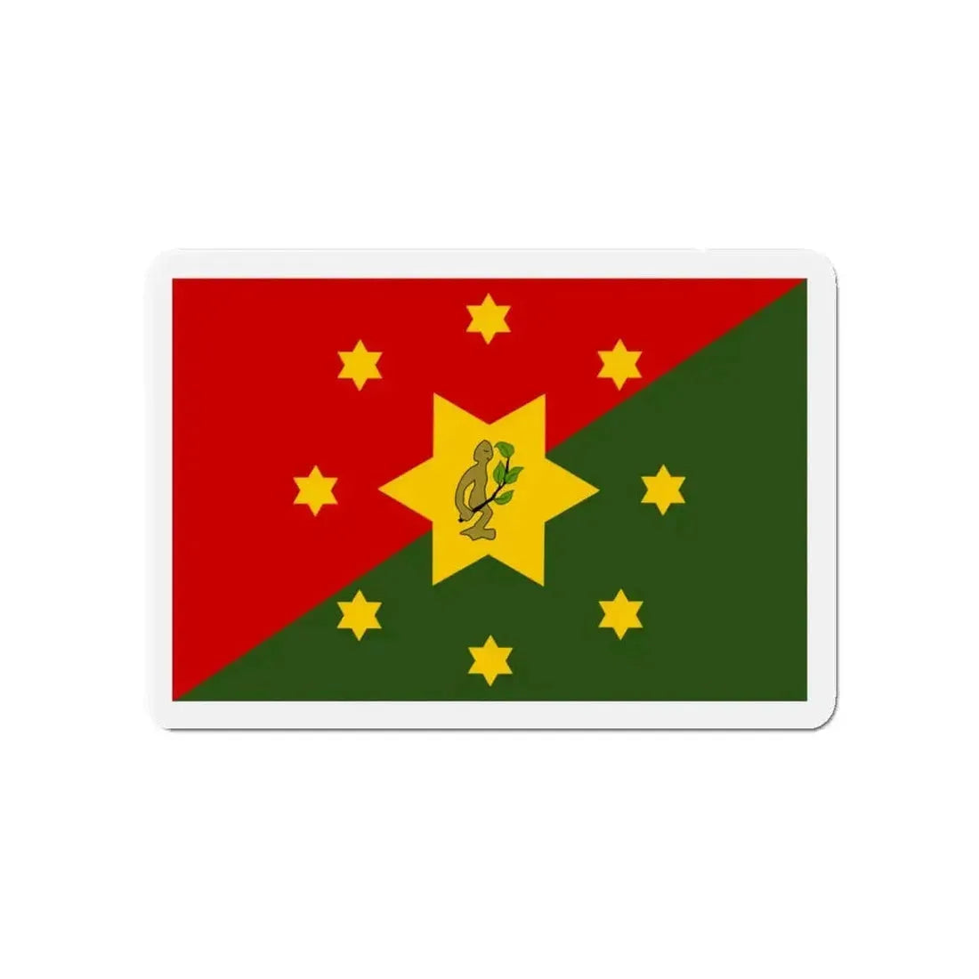 Flag of Eastern Highlands Papa New Guinea - Refrigerator Magnet - The Sticker Space