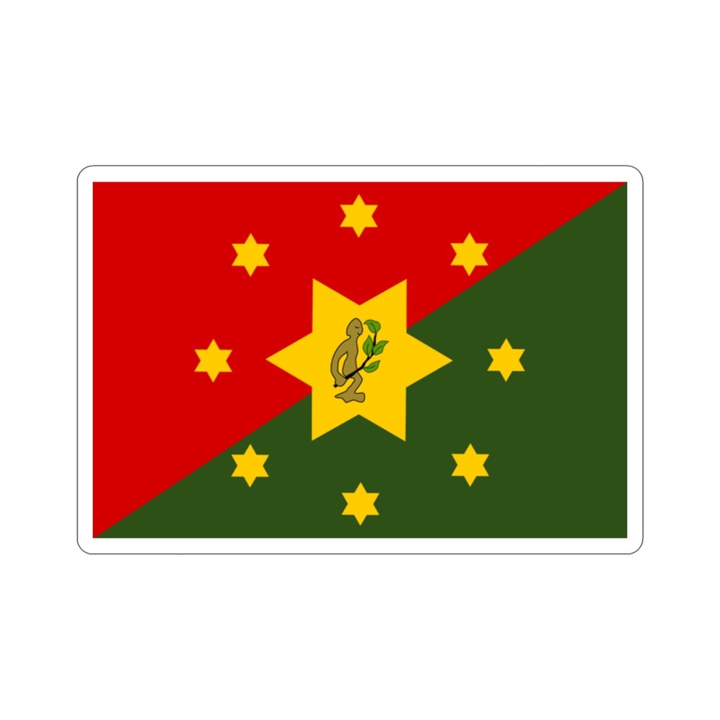 Flag of Eastern Highlands Papa New Guinea STICKER Vinyl Die-Cut Decal-2 Inch-The Sticker Space