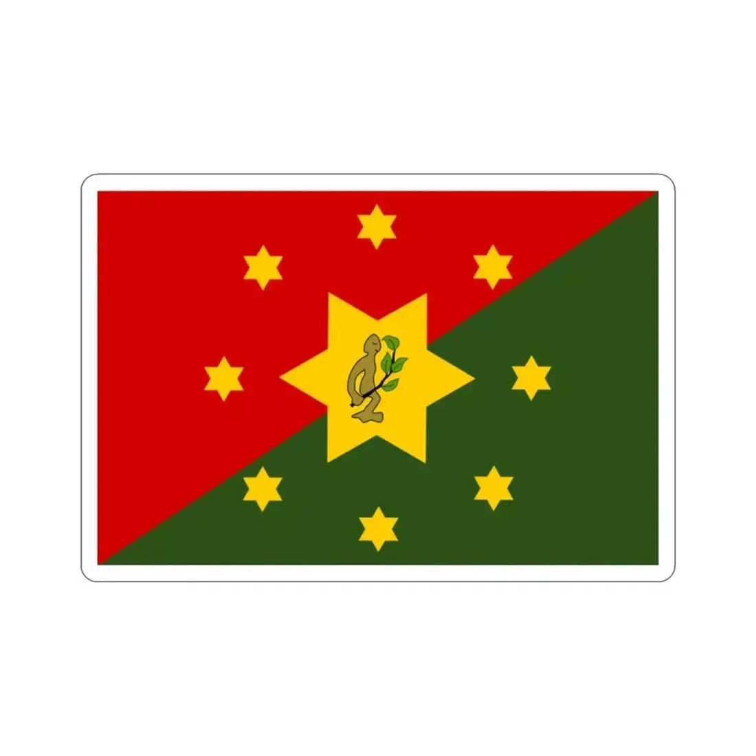 Flag of Eastern Highlands Papa New Guinea STICKER Vinyl Die-Cut Decal 2 Inch - The Sticker Space