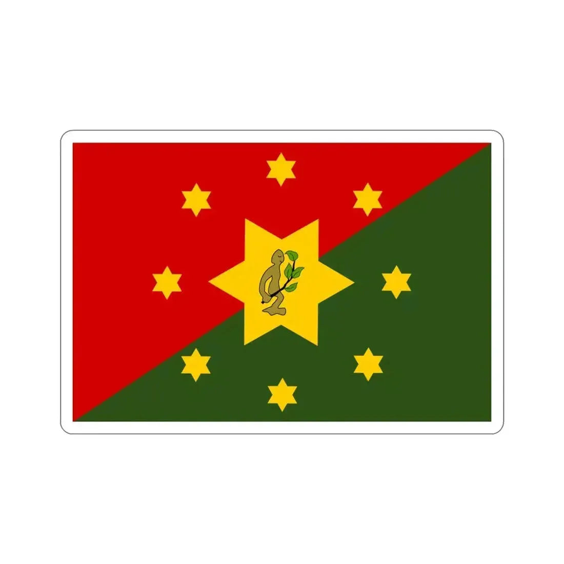 Flag of Eastern Highlands Papa New Guinea STICKER Vinyl Die-Cut Decal 4 Inch - The Sticker Space