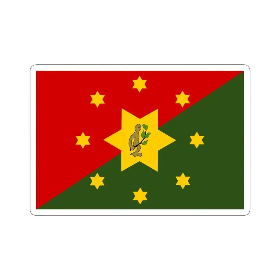 Flag of Eastern Highlands Papa New Guinea STICKER Vinyl Die-Cut Decal 5 Inch - The Sticker Space