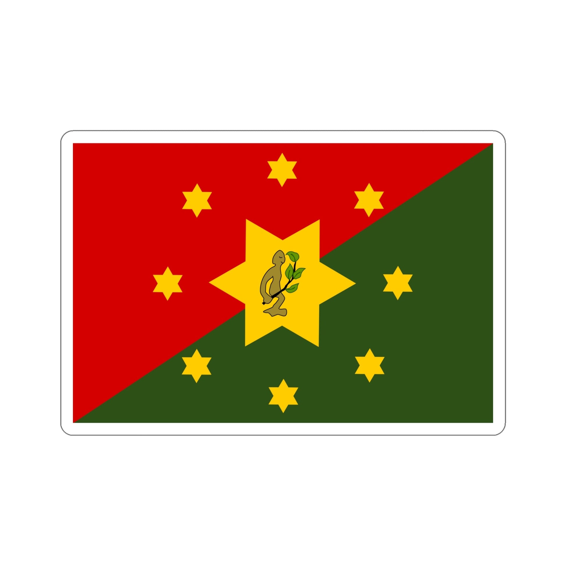 Flag of Eastern Highlands Papa New Guinea STICKER Vinyl Die-Cut Decal-6 Inch-The Sticker Space