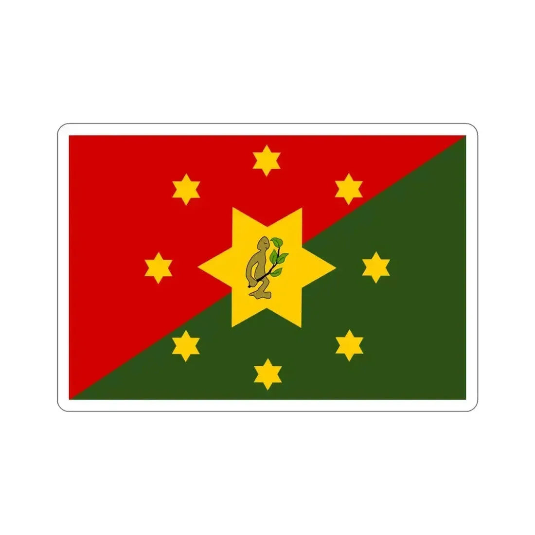Flag of Eastern Highlands Papa New Guinea STICKER Vinyl Die-Cut Decal 6 Inch - The Sticker Space