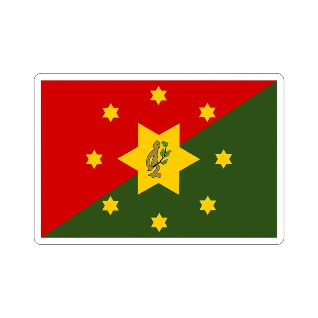 Flag of Eastern Highlands Papa New Guinea STICKER Vinyl Die-Cut Decal - The Sticker Space