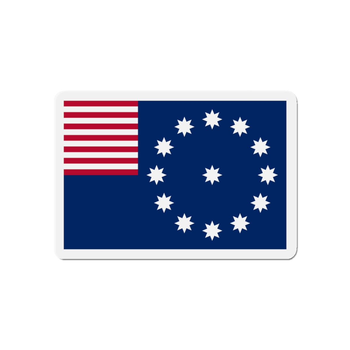 Flag of Easton Pennsylvania - Die-Cut Magnet-5" x 5"-The Sticker Space