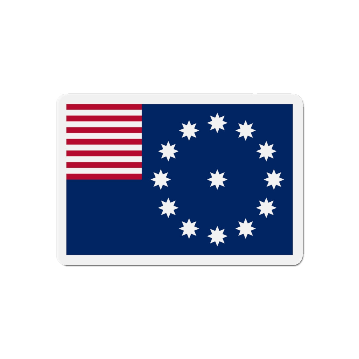 Flag of Easton Pennsylvania - Die-Cut Magnet-6 × 6"-The Sticker Space