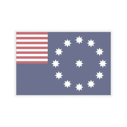 Flag of Easton, Pennsylvania - STICKER Vinyl Kiss-Cut Decal 3 Inch Transparent - The Sticker Space