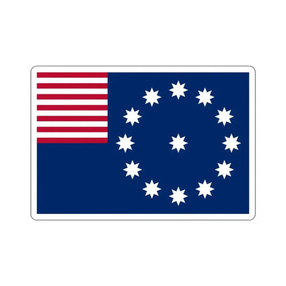 Flag of Easton, Pennsylvania - STICKER Vinyl Kiss-Cut Decal 4 Inch White - The Sticker Space