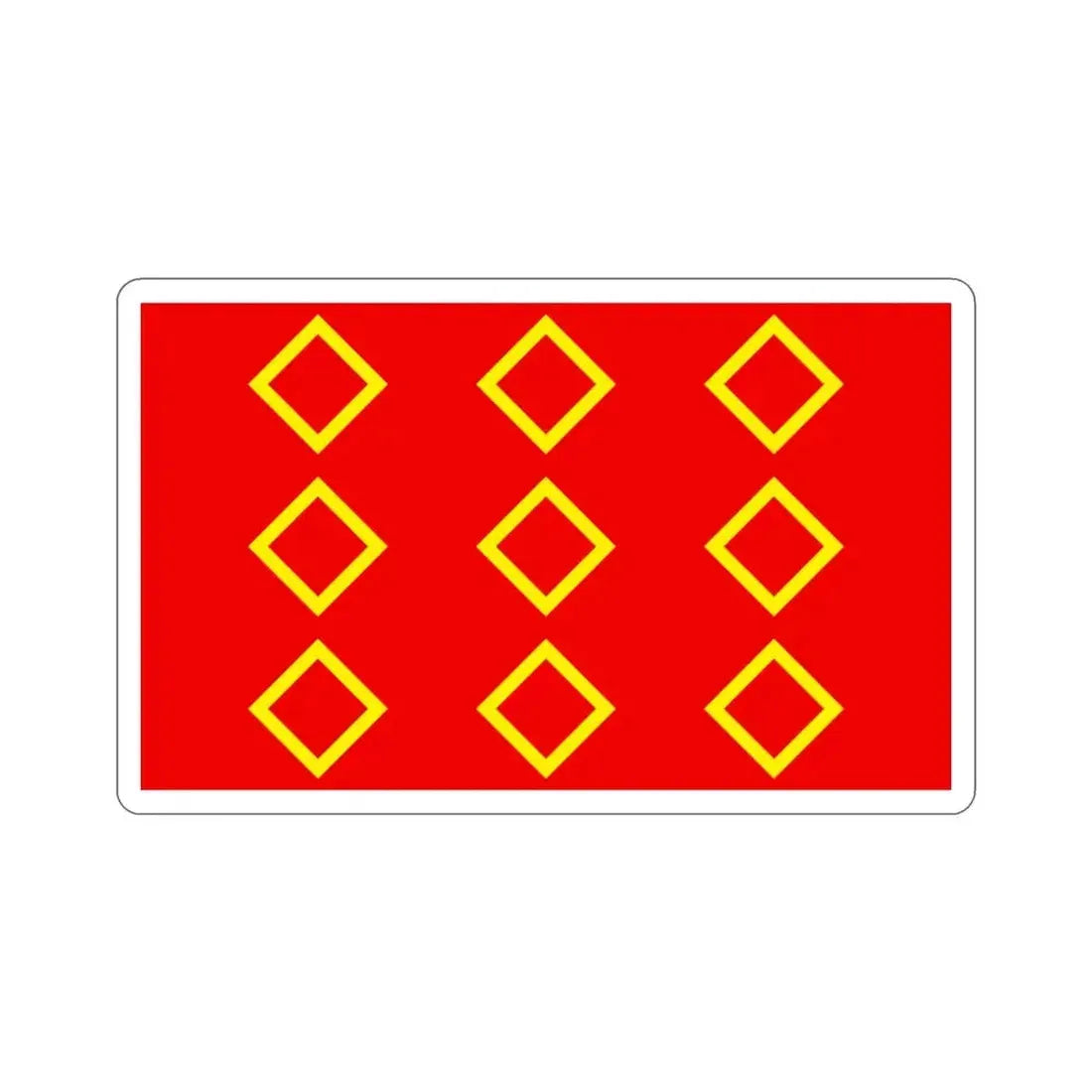 Flag of Żebbuġ 1993 to 2000 Malta STICKER Vinyl Die-Cut Decal 3 Inch - The Sticker Space