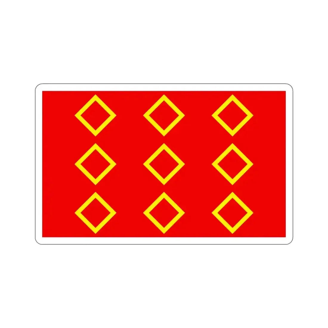 Flag of Żebbuġ 1993 to 2000 Malta STICKER Vinyl Die-Cut Decal 4 Inch - The Sticker Space