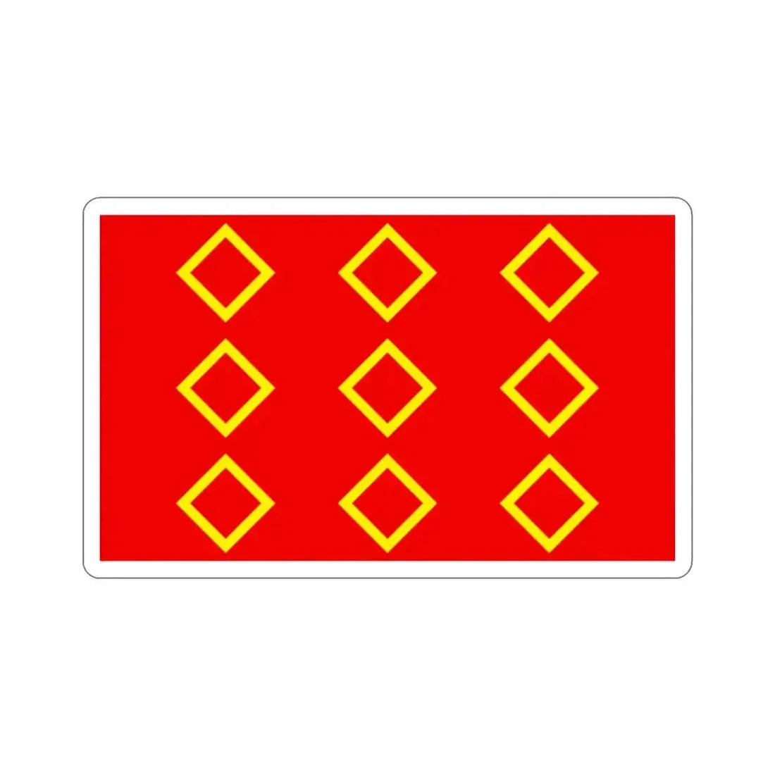 Flag of Żebbuġ 1993 to 2000 Malta STICKER Vinyl Die-Cut Decal - The Sticker Space