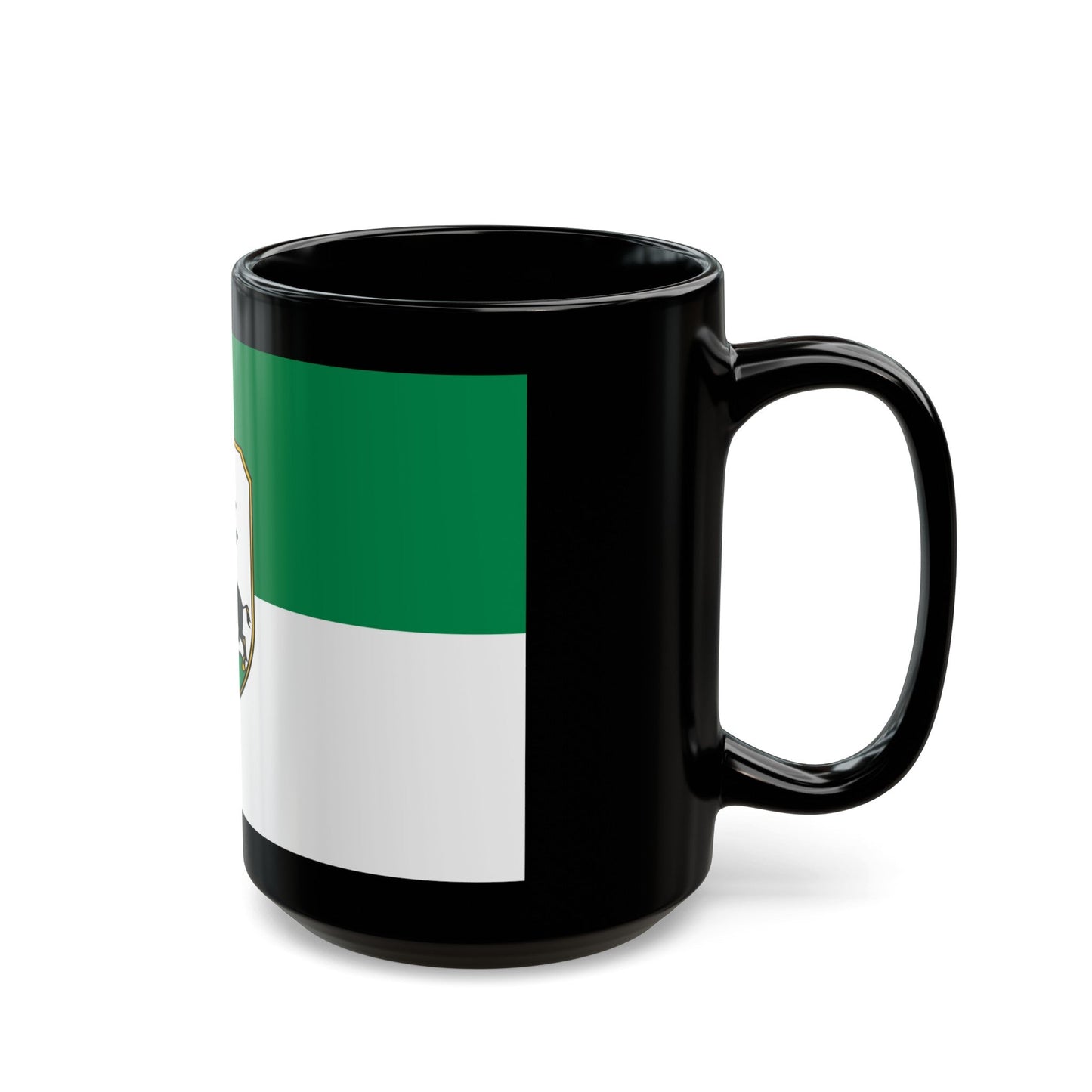 Flag of Ebersberg Germany - Black Coffee Mug-The Sticker Space