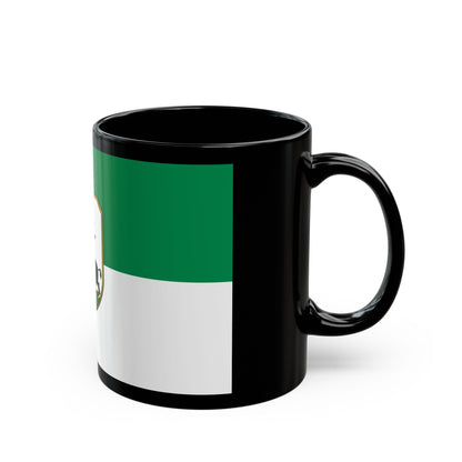 Flag of Ebersberg Germany - Black Coffee Mug-The Sticker Space