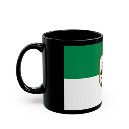 Flag of Ebersberg Germany - Black Coffee Mug-The Sticker Space