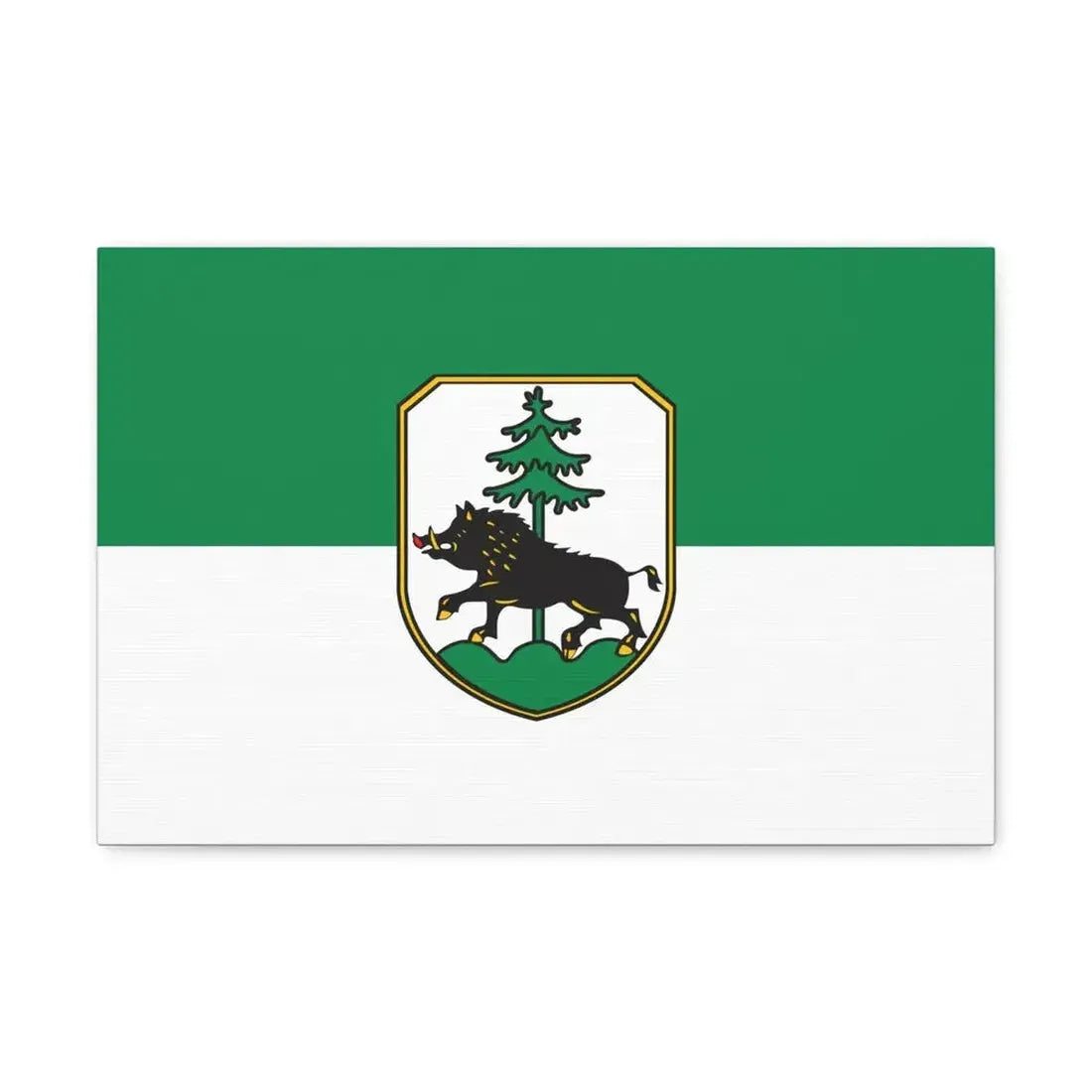 Flag of Ebersberg Germany - Canvas Wall Art 18″ x 12″ 1.25" - The Sticker Space