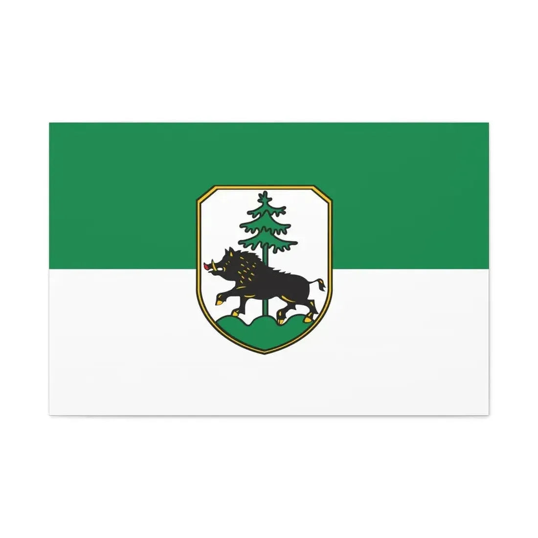 Flag of Ebersberg Germany - Canvas Wall Art - The Sticker Space