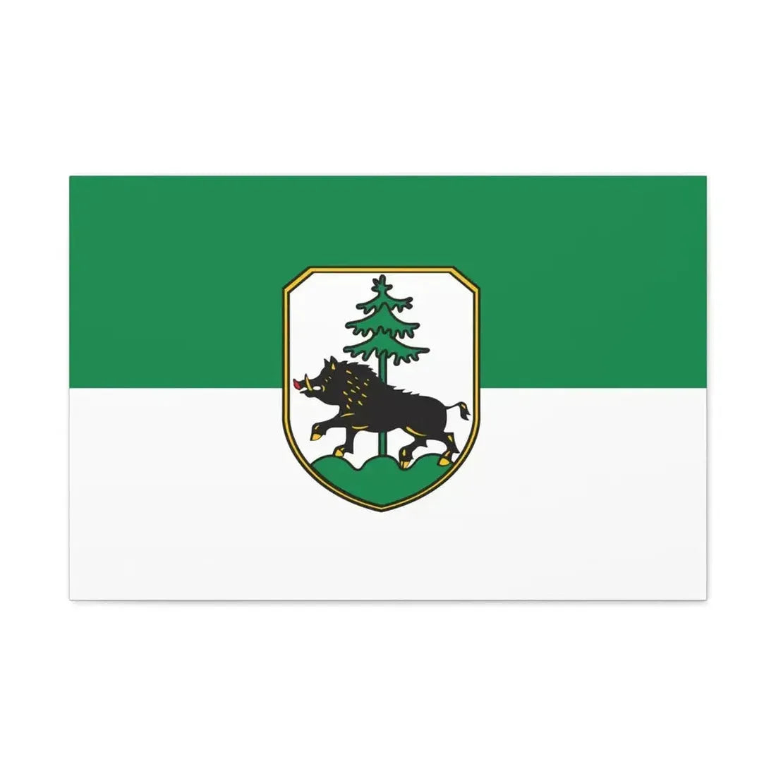 Flag of Ebersberg Germany - Canvas Wall Art - The Sticker Space