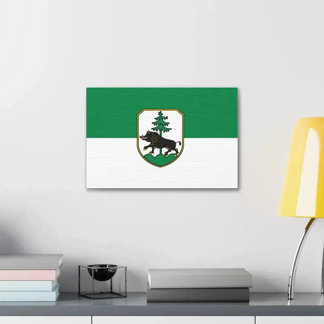 Flag of Ebersberg Germany - Canvas Wall Art - The Sticker Space