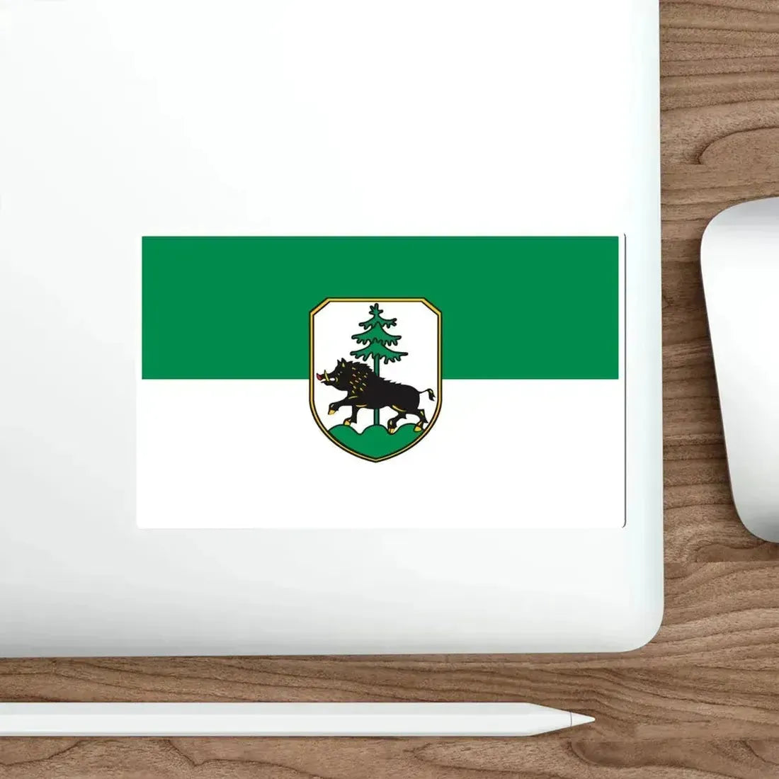 Flag of Ebersberg Germany STICKER Vinyl Die-Cut Decal - The Sticker Space