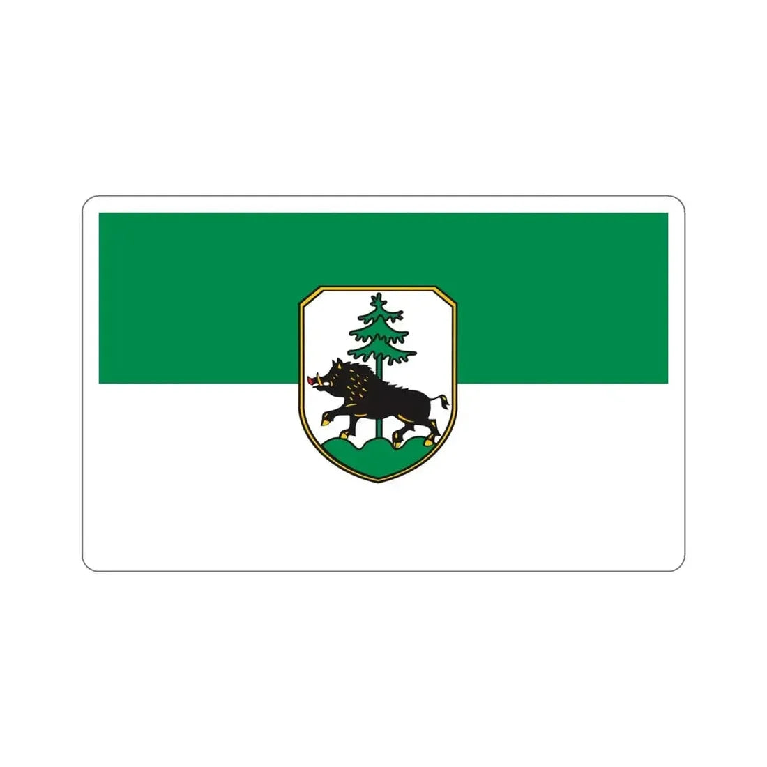 Flag of Ebersberg Germany STICKER Vinyl Die-Cut Decal - The Sticker Space