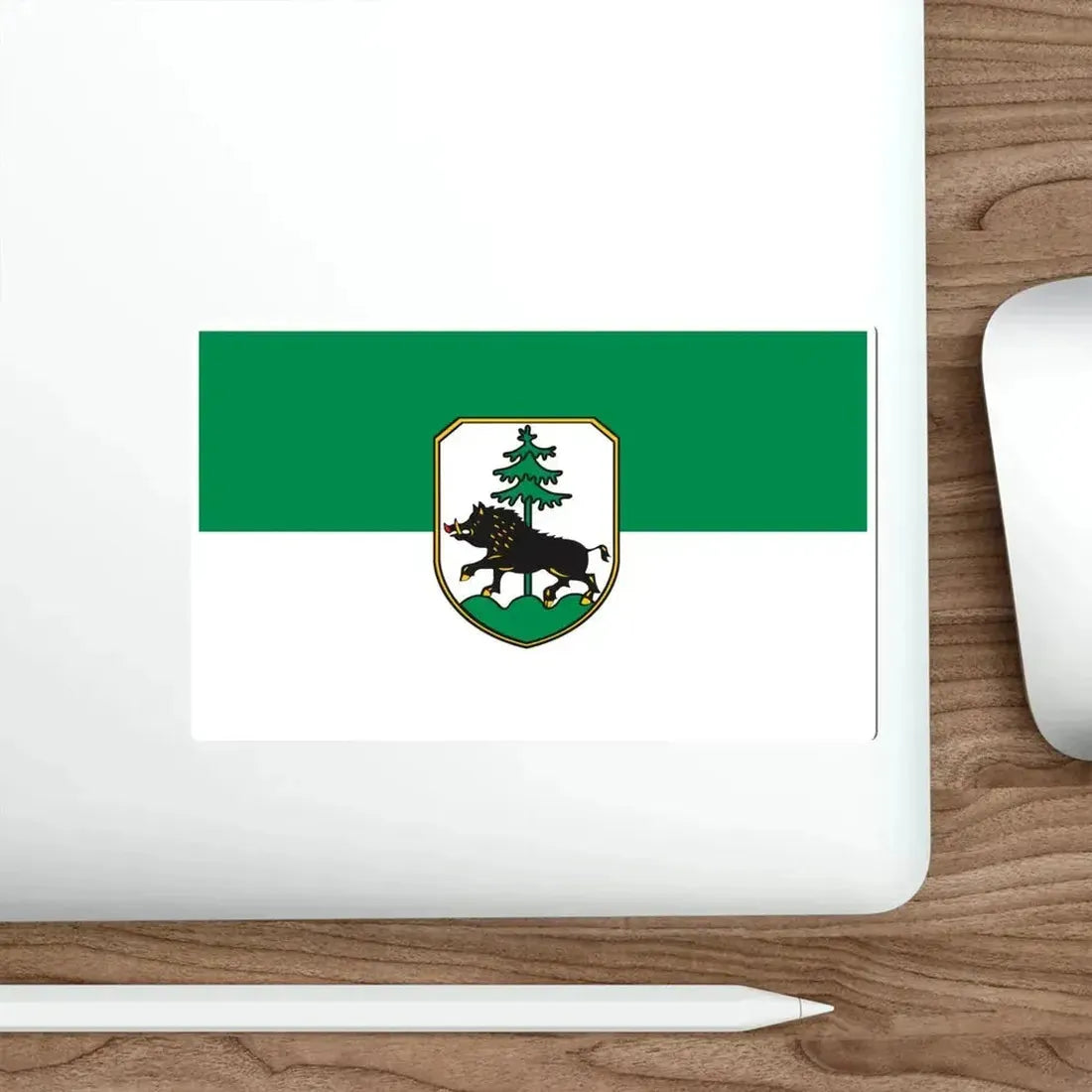 Flag of Ebersberg Germany STICKER Vinyl Die-Cut Decal - The Sticker Space