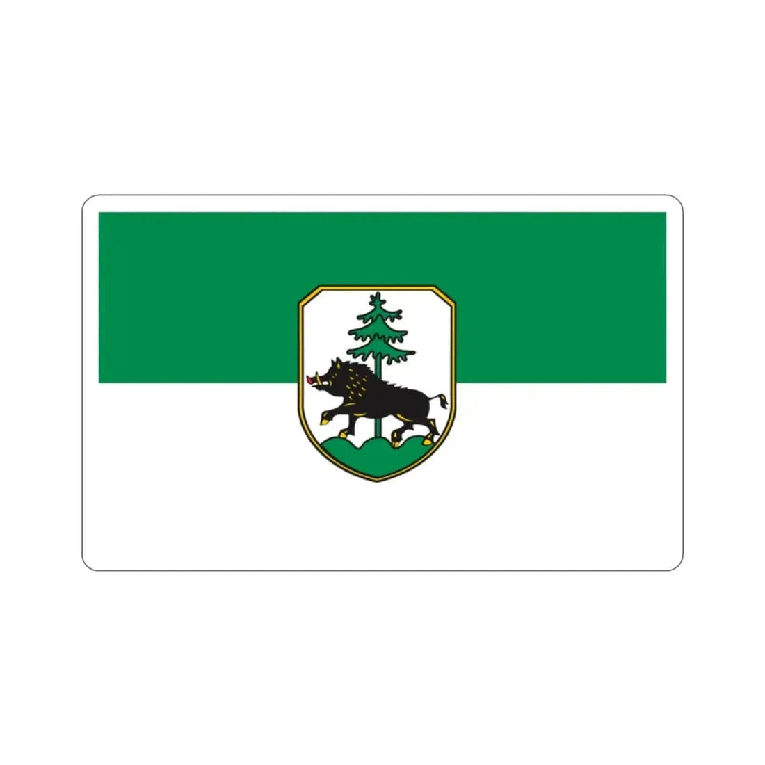 Flag of Ebersberg Germany STICKER Vinyl Die-Cut Decal - The Sticker Space