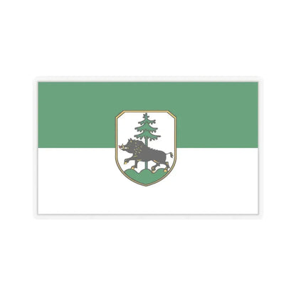 Flag of Ebersberg Germany - STICKER Vinyl Kiss-Cut Decal 6 Inch Transparent - The Sticker Space