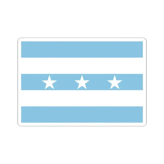 Flag of Ecuador 1820-1822 (Ecuador) STICKER Vinyl Kiss-Cut Decal 2 Inch White - The Sticker Space