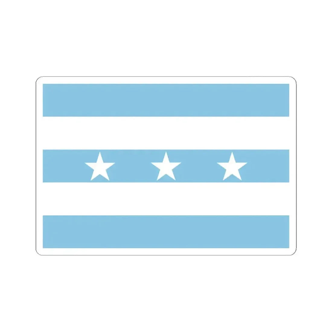 Flag of Ecuador 1820-1822 (Ecuador) STICKER Vinyl Kiss-Cut Decal 6 Inch White - The Sticker Space