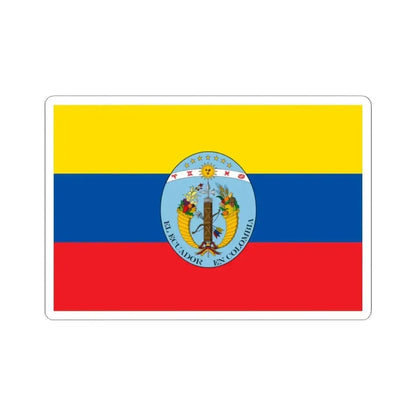 Flag of Ecuador 1830-1835 (Ecuador) STICKER Vinyl Kiss-Cut Decal 2 Inch White - The Sticker Space