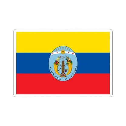 Flag of Ecuador 1830-1835 (Ecuador) STICKER Vinyl Kiss-Cut Decal 3 Inch White - The Sticker Space
