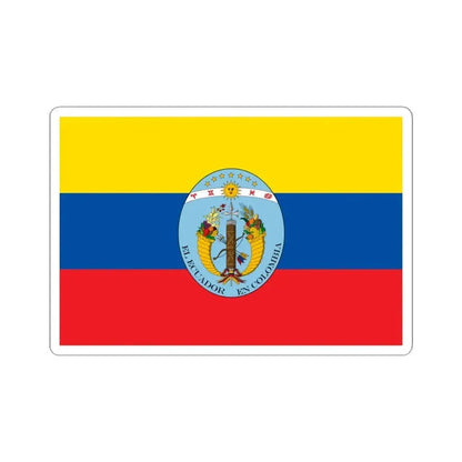 Flag of Ecuador 1830-1835 (Ecuador) STICKER Vinyl Kiss-Cut Decal 4 Inch White - The Sticker Space