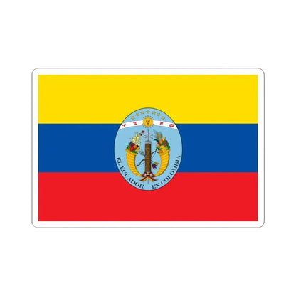 Flag of Ecuador 1830-1835 (Ecuador) STICKER Vinyl Kiss-Cut Decal 6 Inch White - The Sticker Space