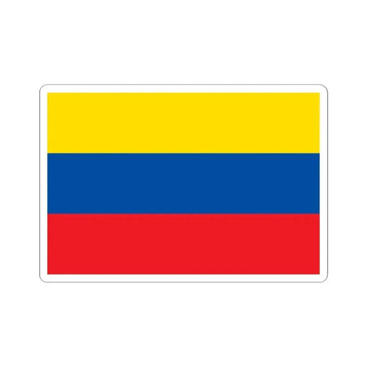 Flag of Ecuador 1835-1845 (Ecuador) STICKER Vinyl Kiss-Cut Decal 2 Inch White - The Sticker Space