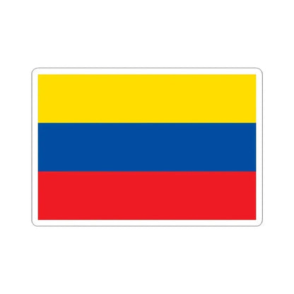 Flag of Ecuador 1835-1845 (Ecuador) STICKER Vinyl Kiss-Cut Decal 3 Inch White - The Sticker Space
