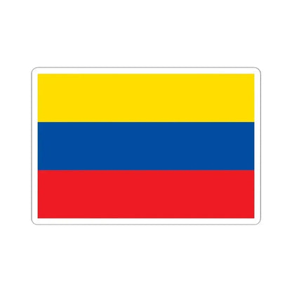Flag of Ecuador 1835-1845 (Ecuador) STICKER Vinyl Kiss-Cut Decal 4 Inch White - The Sticker Space
