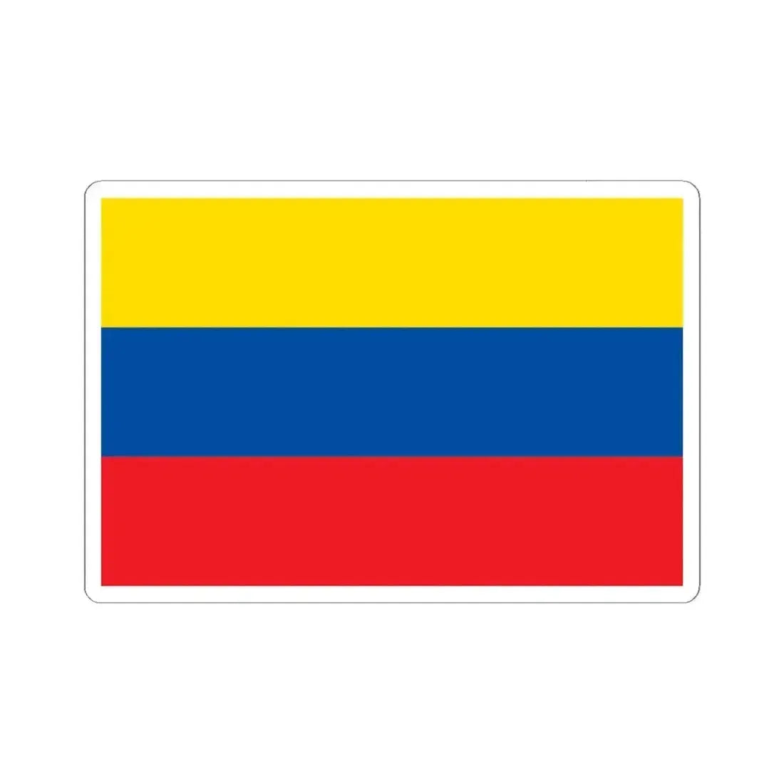Flag of Ecuador 1835-1845 (Ecuador) STICKER Vinyl Kiss-Cut Decal 6 Inch White - The Sticker Space