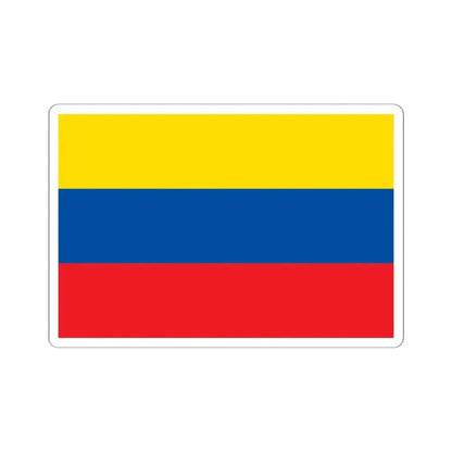 Flag of Ecuador 1835-1845 (Ecuador) STICKER Vinyl Kiss-Cut Decal 6 Inch White - The Sticker Space