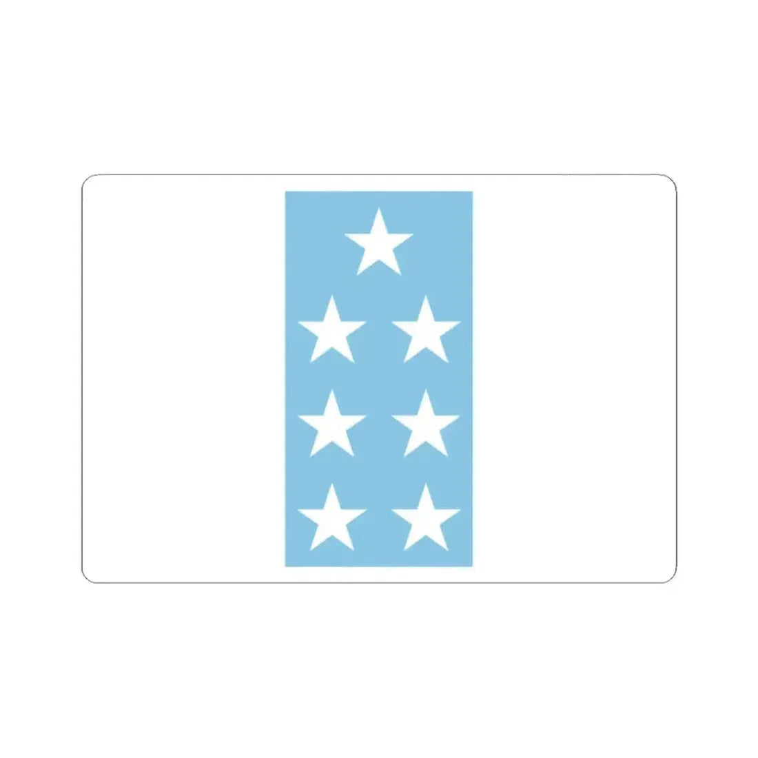 Flag of Ecuador 1845-1860 (Ecuador) STICKER Vinyl Kiss-Cut Decal 2 Inch White - The Sticker Space